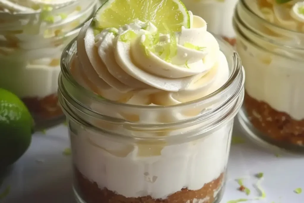 No-Bake Key Lime Cheesecake Jars