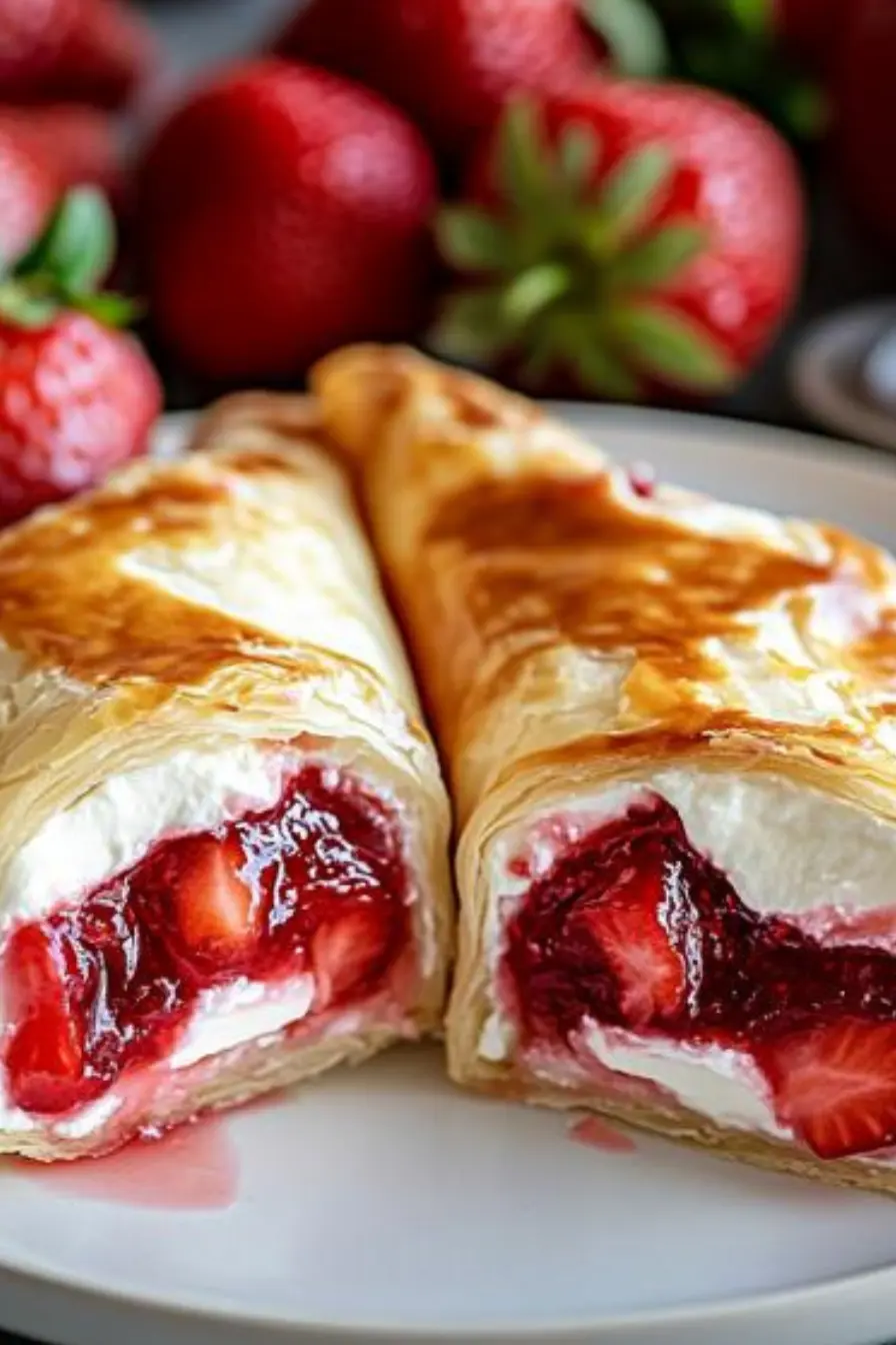 Strawberry Cheesecake Chimichangas Recipe