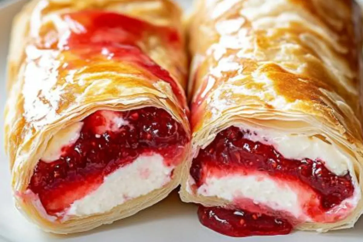 Strawberry Cheesecake Chimichangas