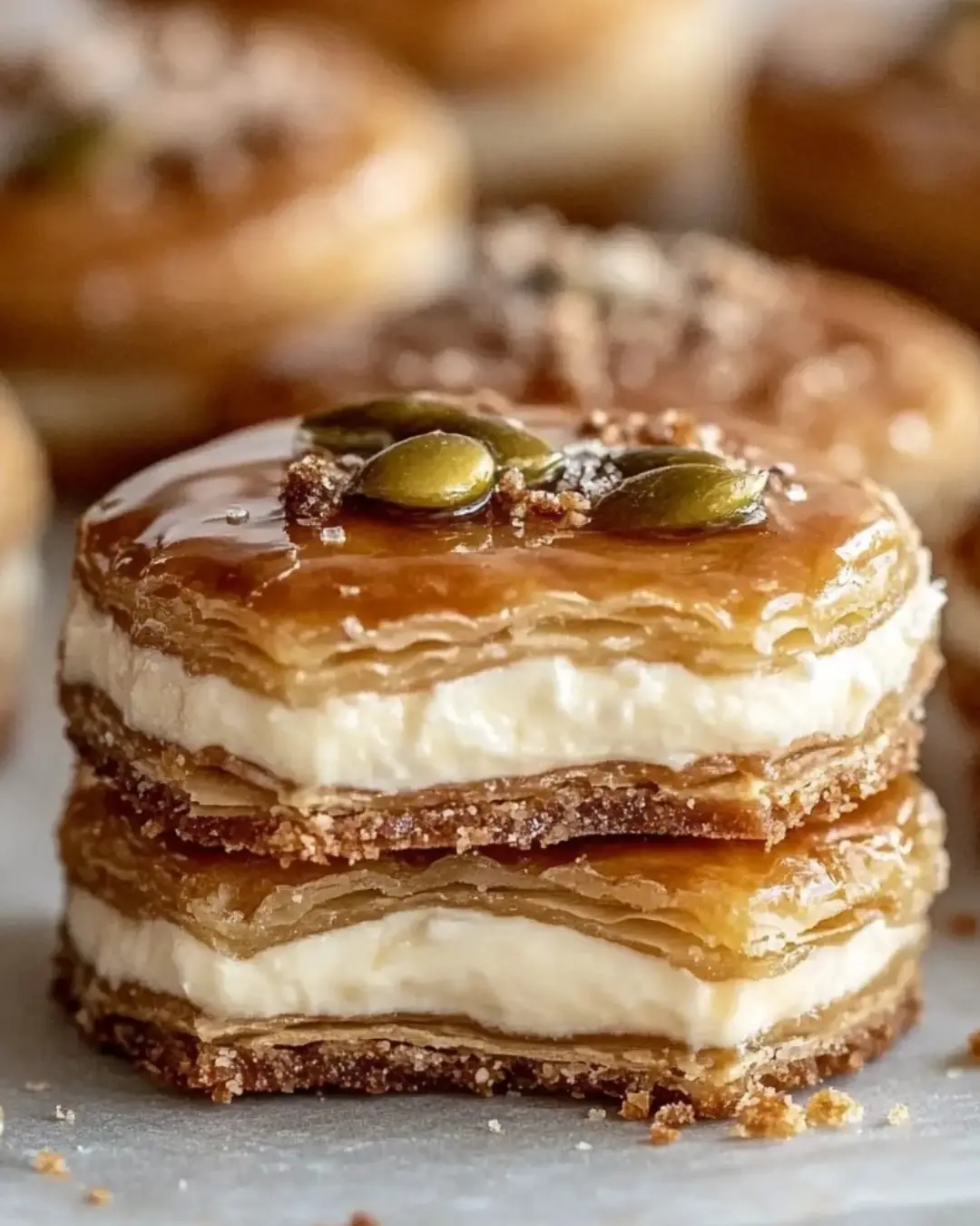 Baklava Cream Sandwich Cookies recipe