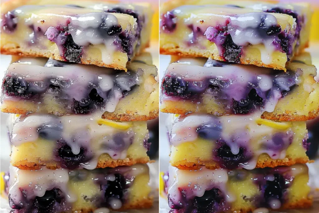 Blueberry Lemon Blondies