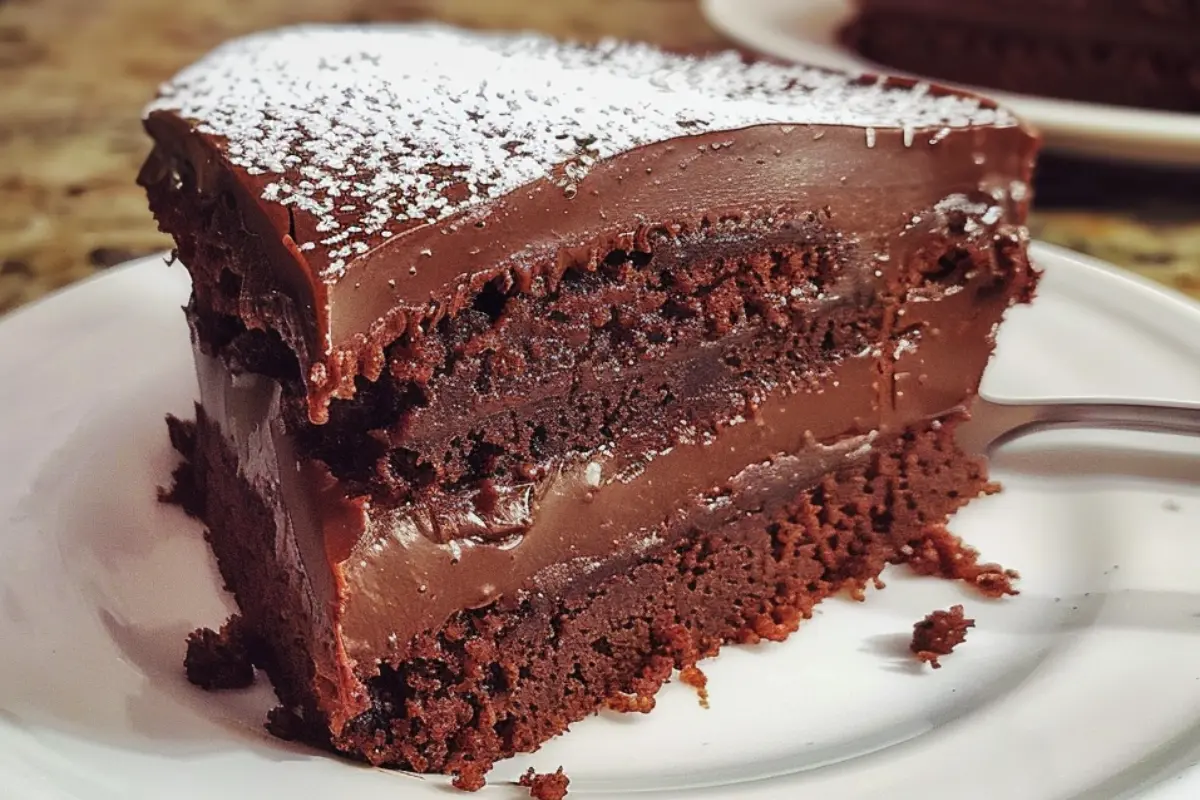 Chocolate Magic Custard Cake