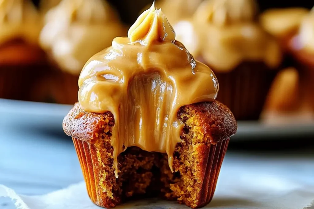 Dulce de Leche Pumpkin Cupcakes