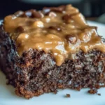 German Chocolate Poke Cake