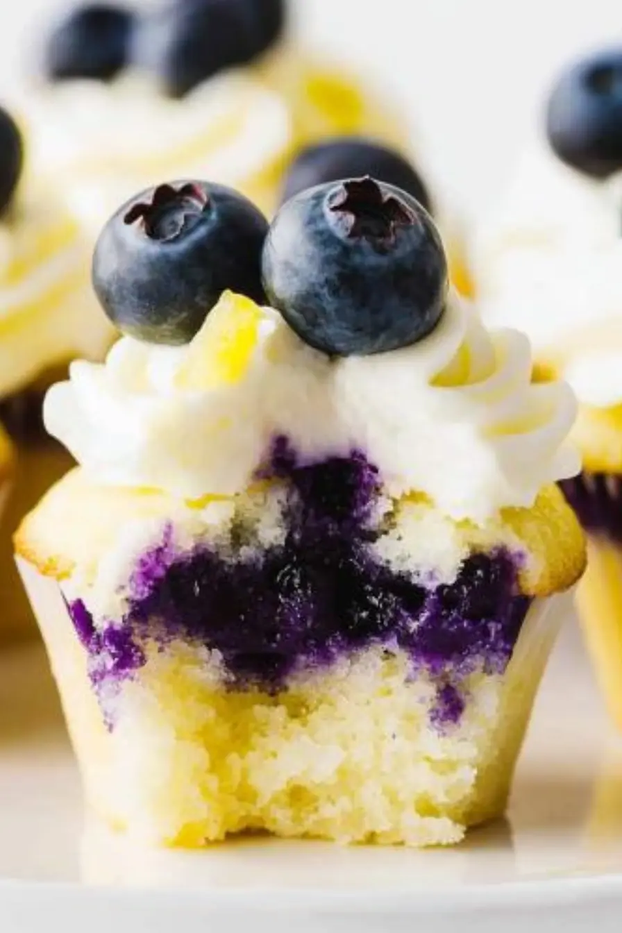 Lemon Blueberry Cupcakes recipe