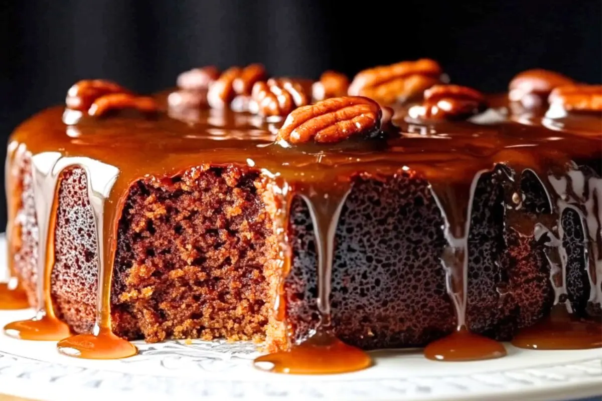 Praline Pumpkin Upside-Down Cake