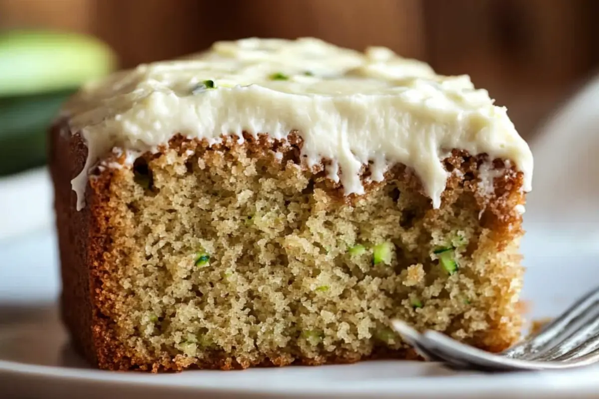 Zucchini cake with cream cheese frosting