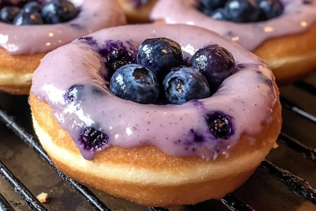 Blueberry Cake Donuts