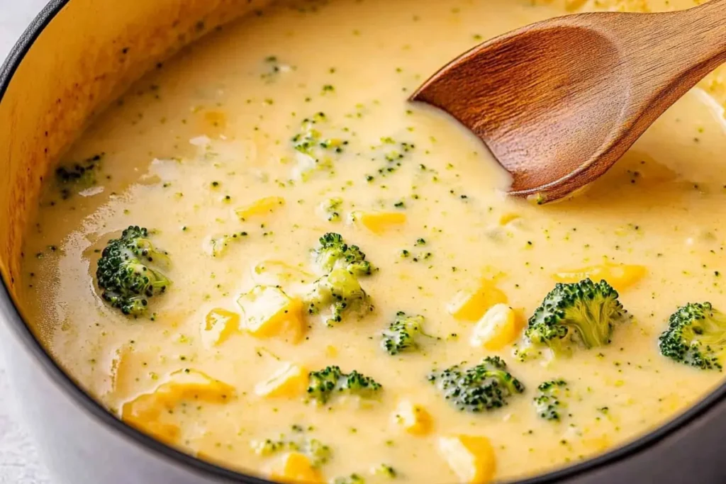 Healthy Broccoli and Cheese Soup