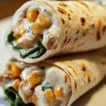 Cheesy Garlic Chicken Wraps