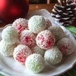 Christmas Coconut Jell-O Balls