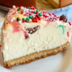 Simple Christmas Sugar Cookie Cheesecake