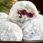 Cranberry Lime Snowball Cookies