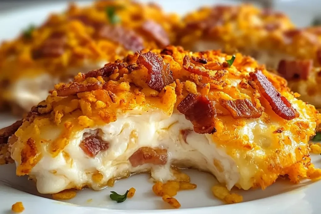 Cream Cheese and Bacon Stuffed Doritos Chicken