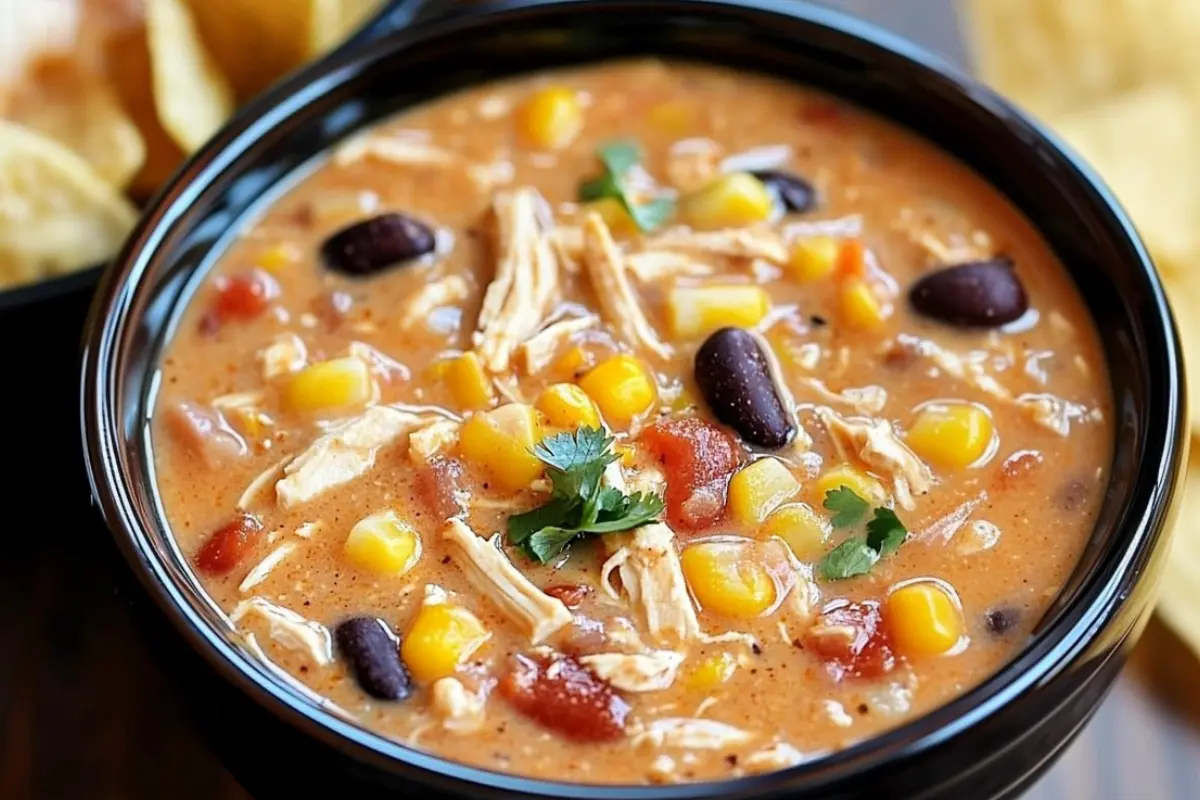 Crockpot Chicken Cream Cheese Chili