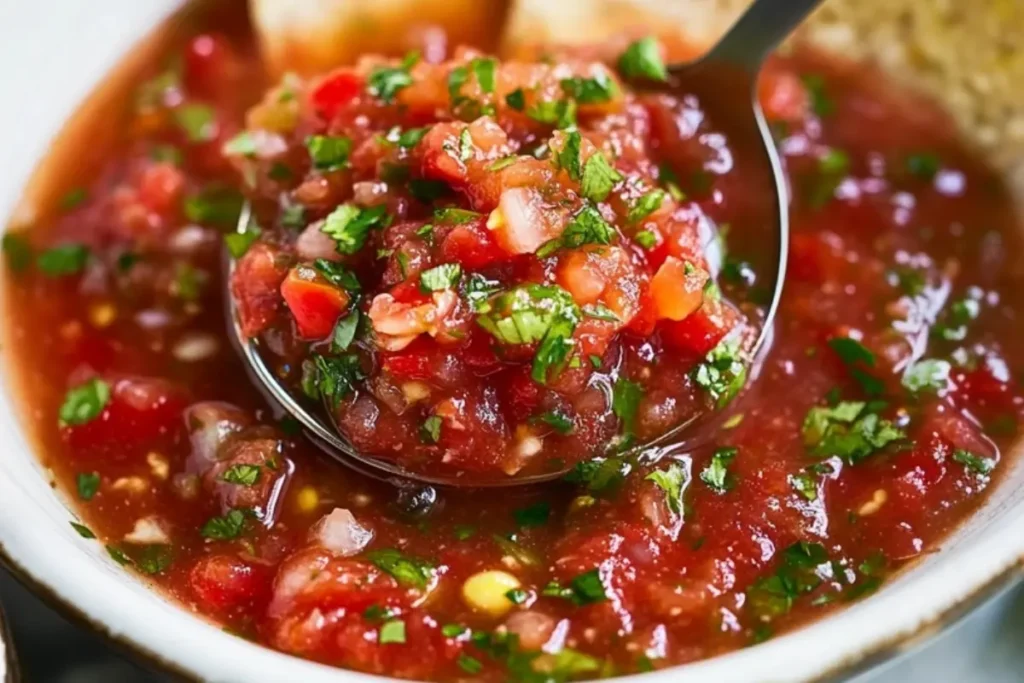 Fresh homemade salsa