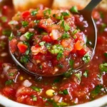 Fresh homemade salsa