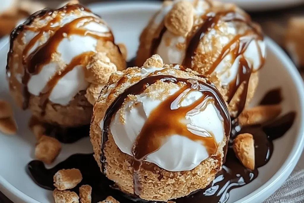 Fried S’mores Bombs