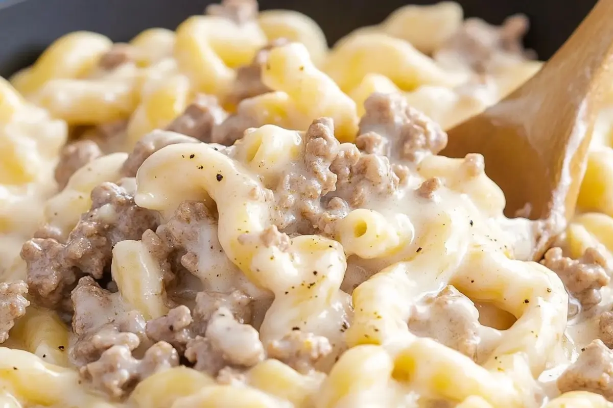 Ground Beef Alfredo