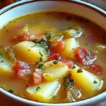 Irish Bacon Cabbage Potato Soup