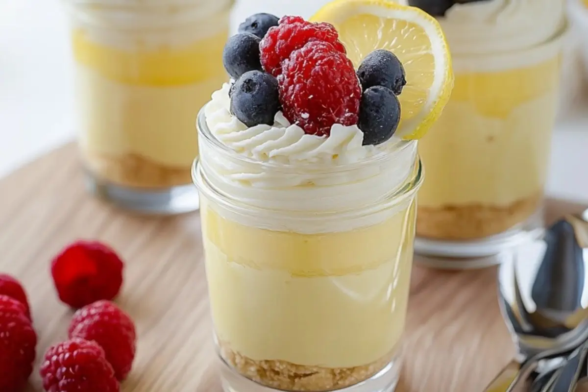 Lemon Cheesecake Mousse Parfaits