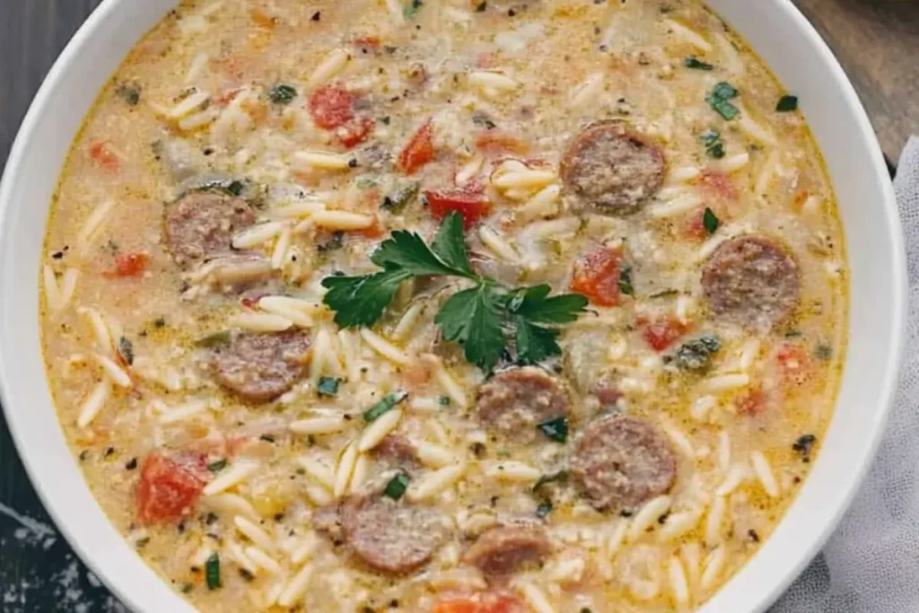 Marry Me Sausage Orzo Soup