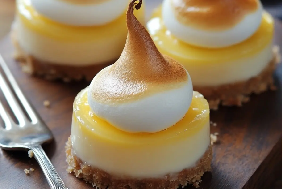 Mini Lemon Meringue Cheesecakes