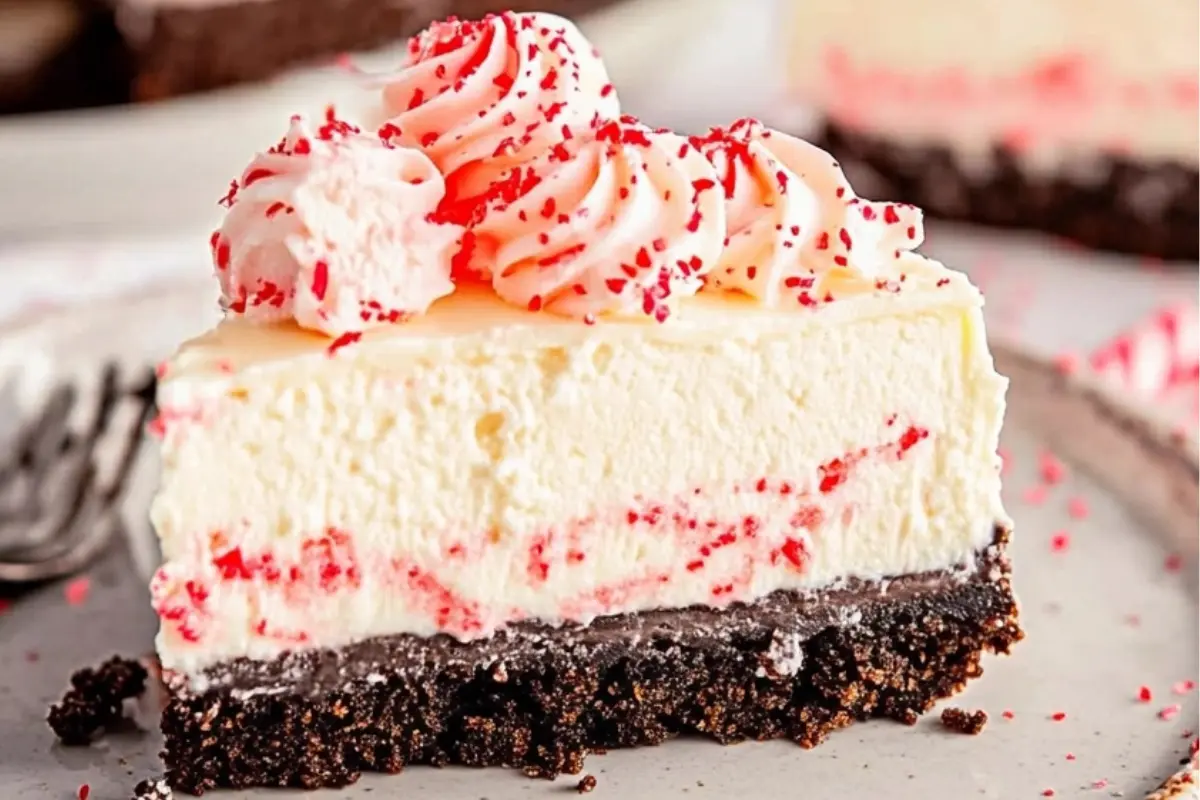 No-Bake Peppermint Cheesecake