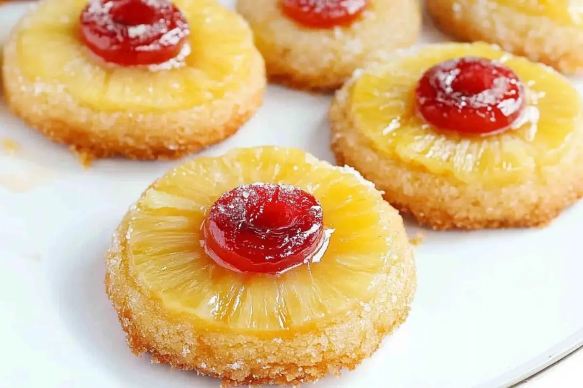 Pineapple Upside Down Sugar Cookies