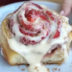 Strawberry Cheesecake Cinnamon Rolls