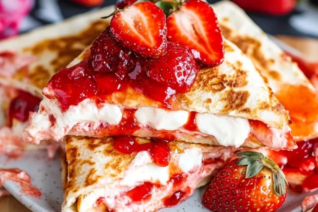 Strawberry Cheesecake Quesadilla