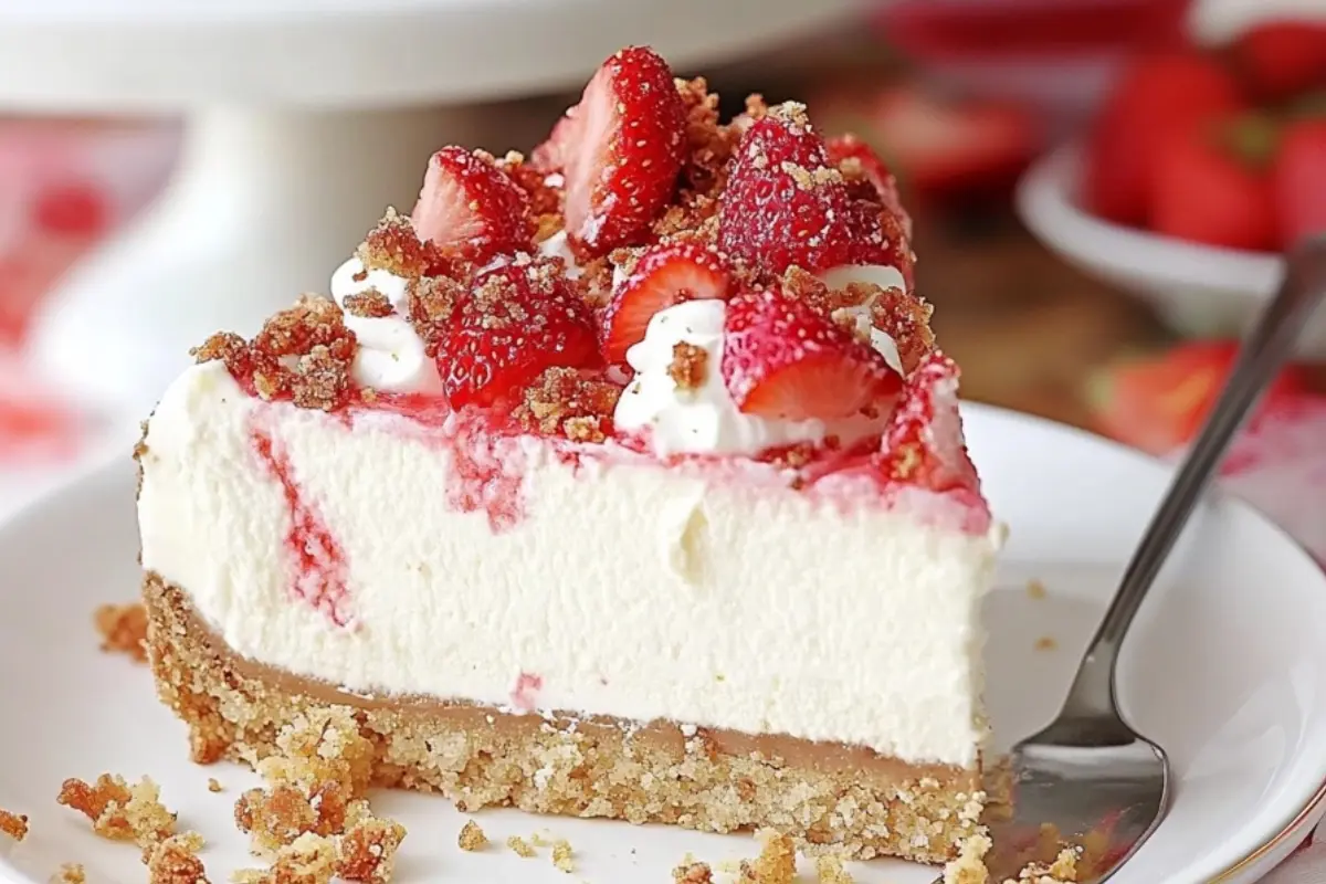 Strawberry Crunch Cheesecake