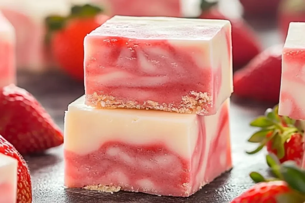 Strawberry Swirl Fudge