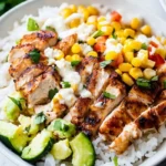 Street Corn Chicken Rice Bowl