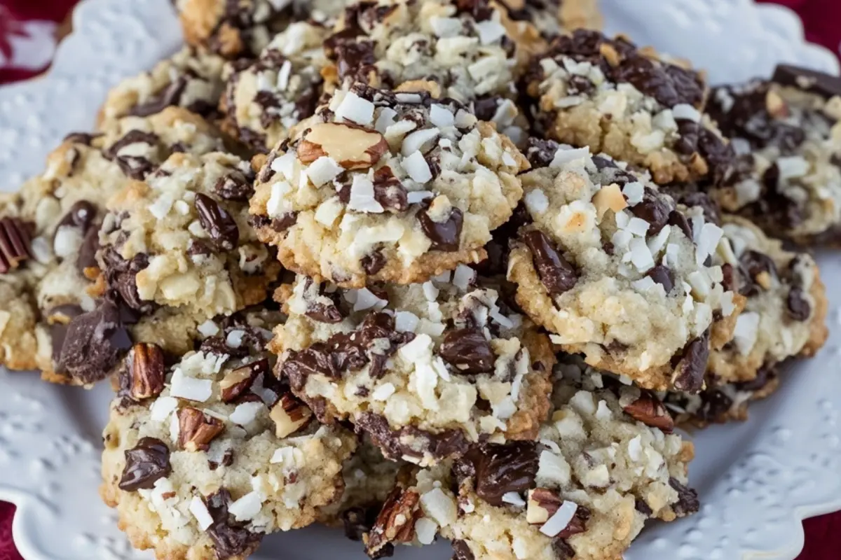 Chocolate Pecan Coconut Cookies