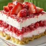 Strawberry Jello Lasagna