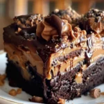 Chocolate Peanut Butter Poke Cake