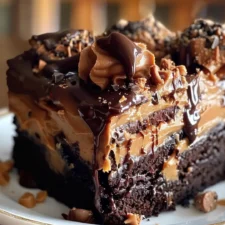 Chocolate Peanut Butter Poke Cake Recipe