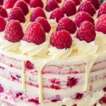 White Chocolate Raspberry Cake