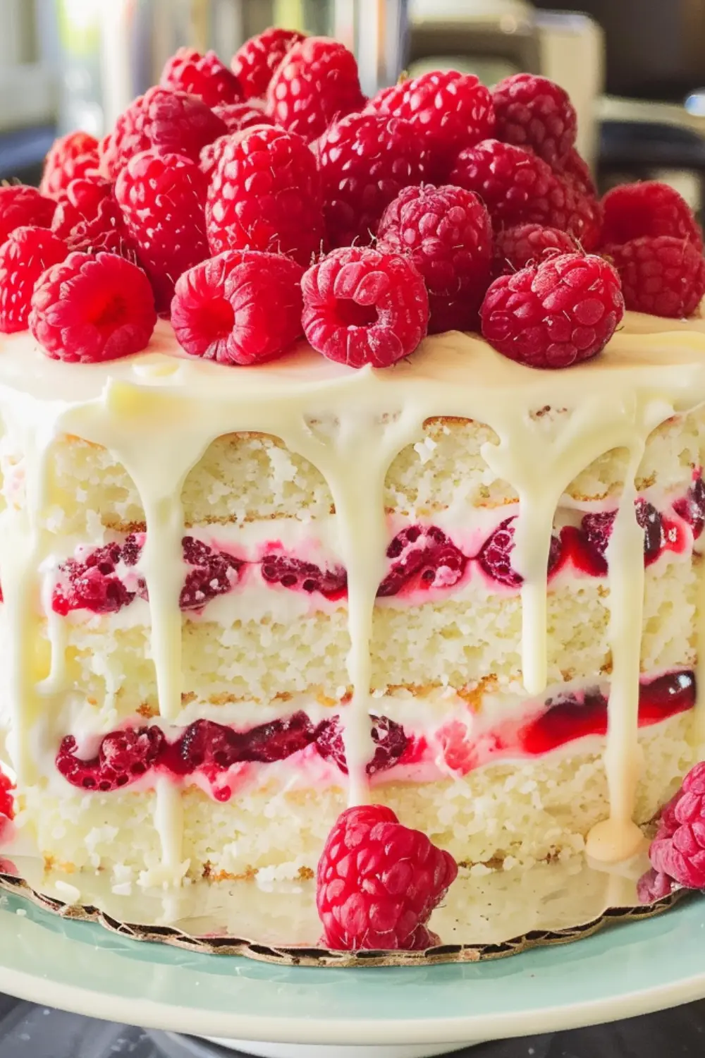 White Chocolate Raspberry Cake Recipe