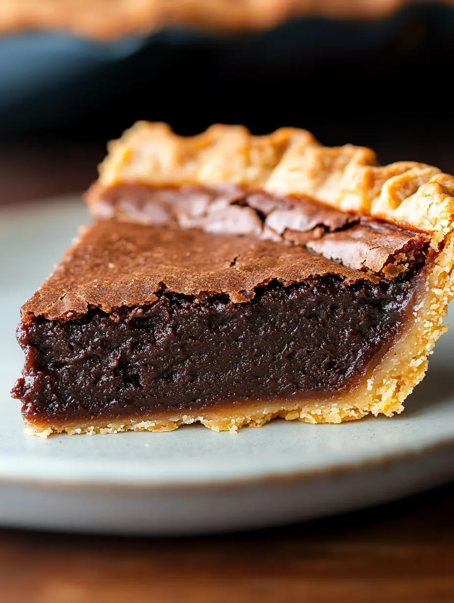 Old-Fashioned Chocolate Fudge Pie