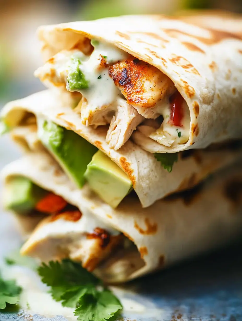 Chicken and Avocado Ranch Burritos Recipe