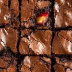 Chocolate Rhubarb Brownies