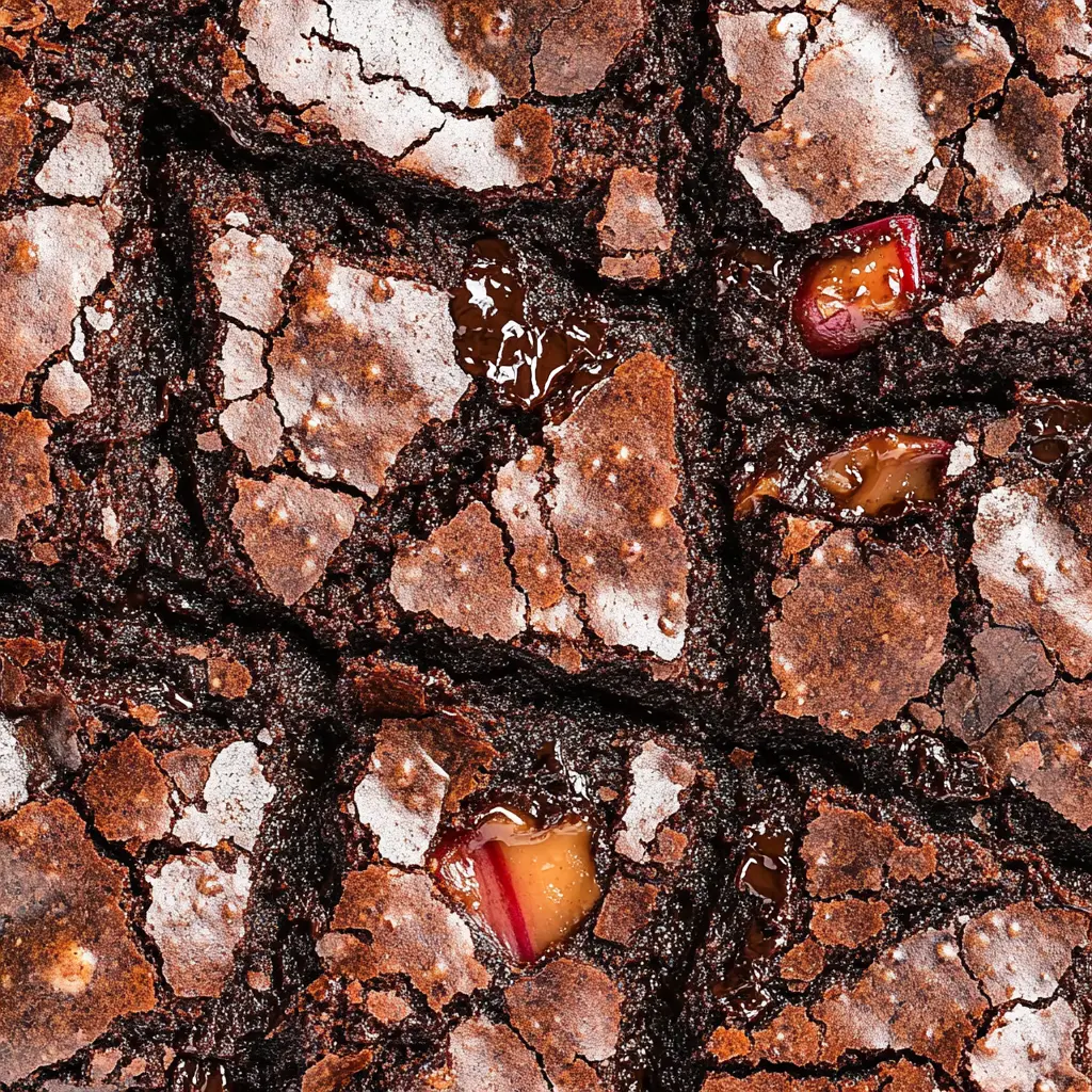 Chocolate Rhubarb Brownies recipe