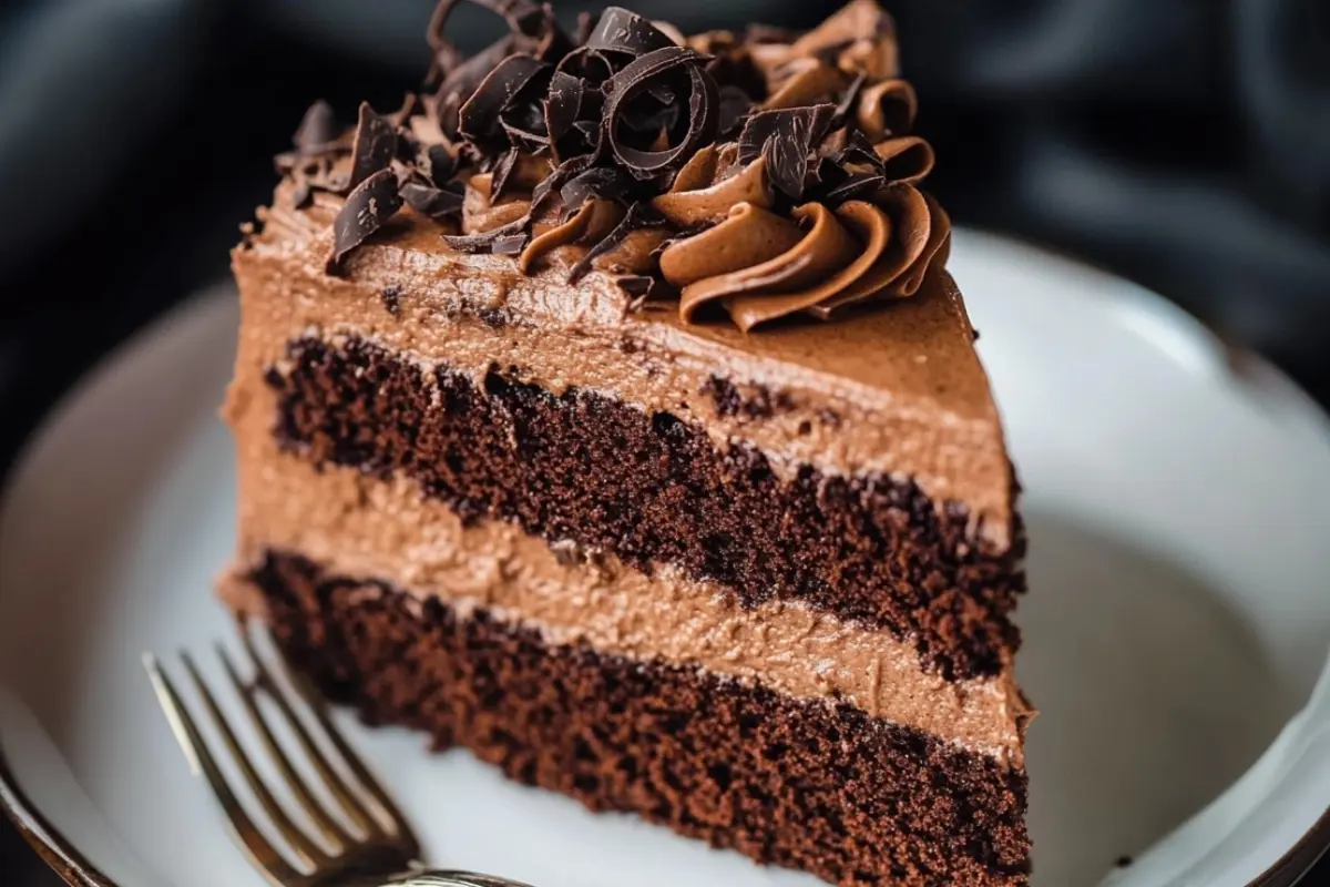 Chocolate Ricotta Layer Cake
