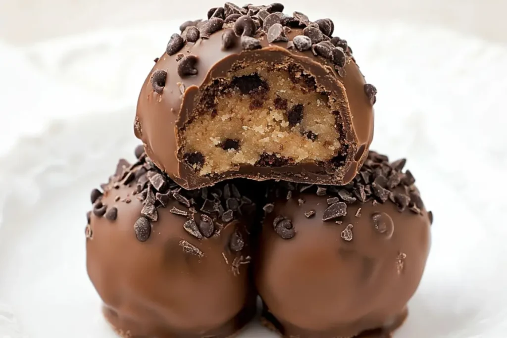 Gluten Free Cookie Dough Brownie Bombs