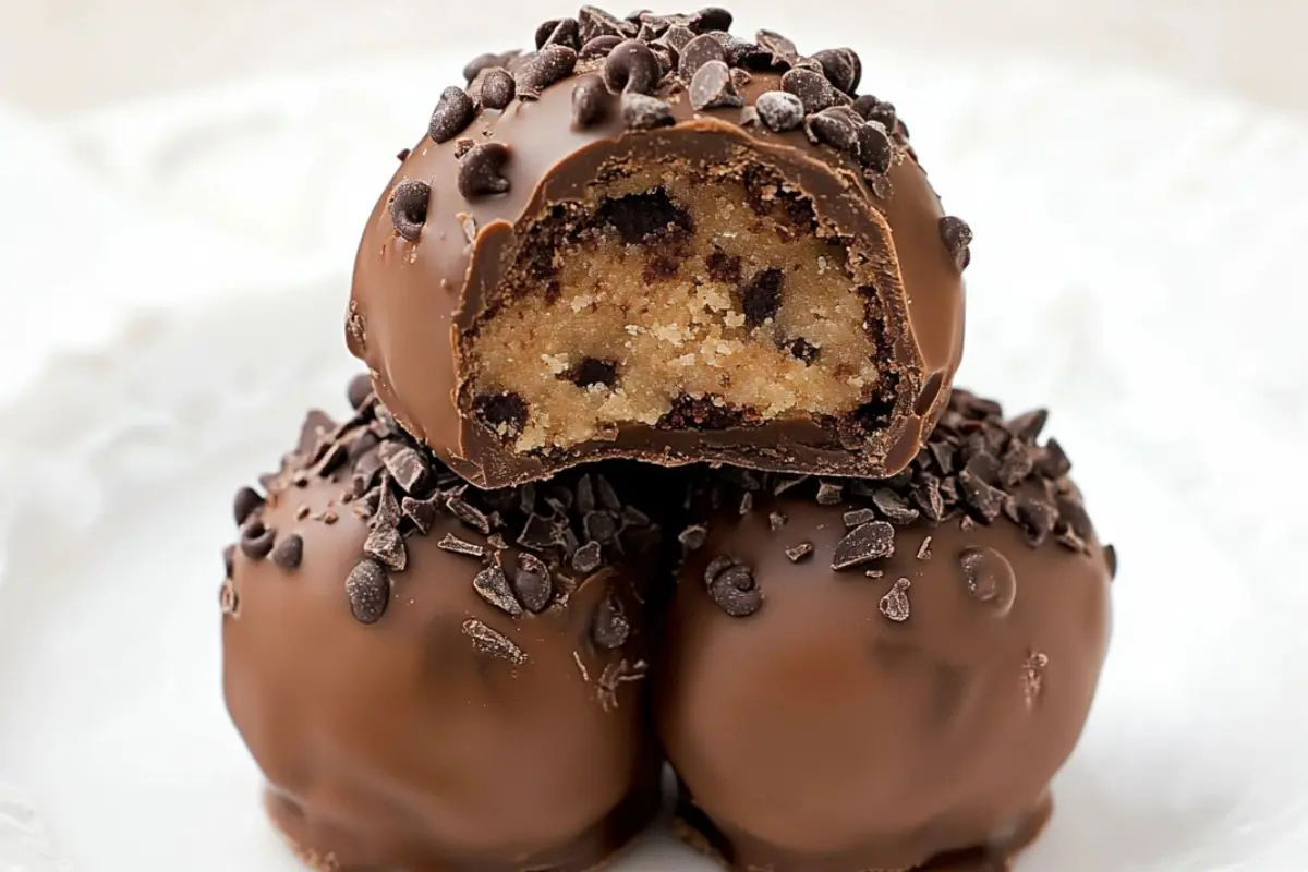 Gluten Free Cookie Dough Brownie Bombs