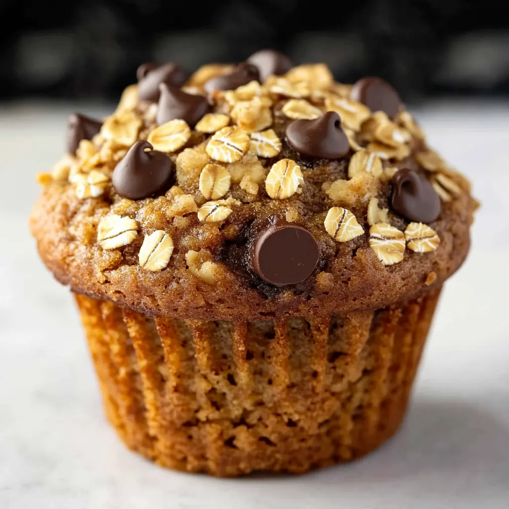 Oatmeal Chocolate Chip Greek Yogurt Muffins Recipe