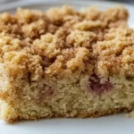 Old-Fashioned Rhubarb Crumb Cake