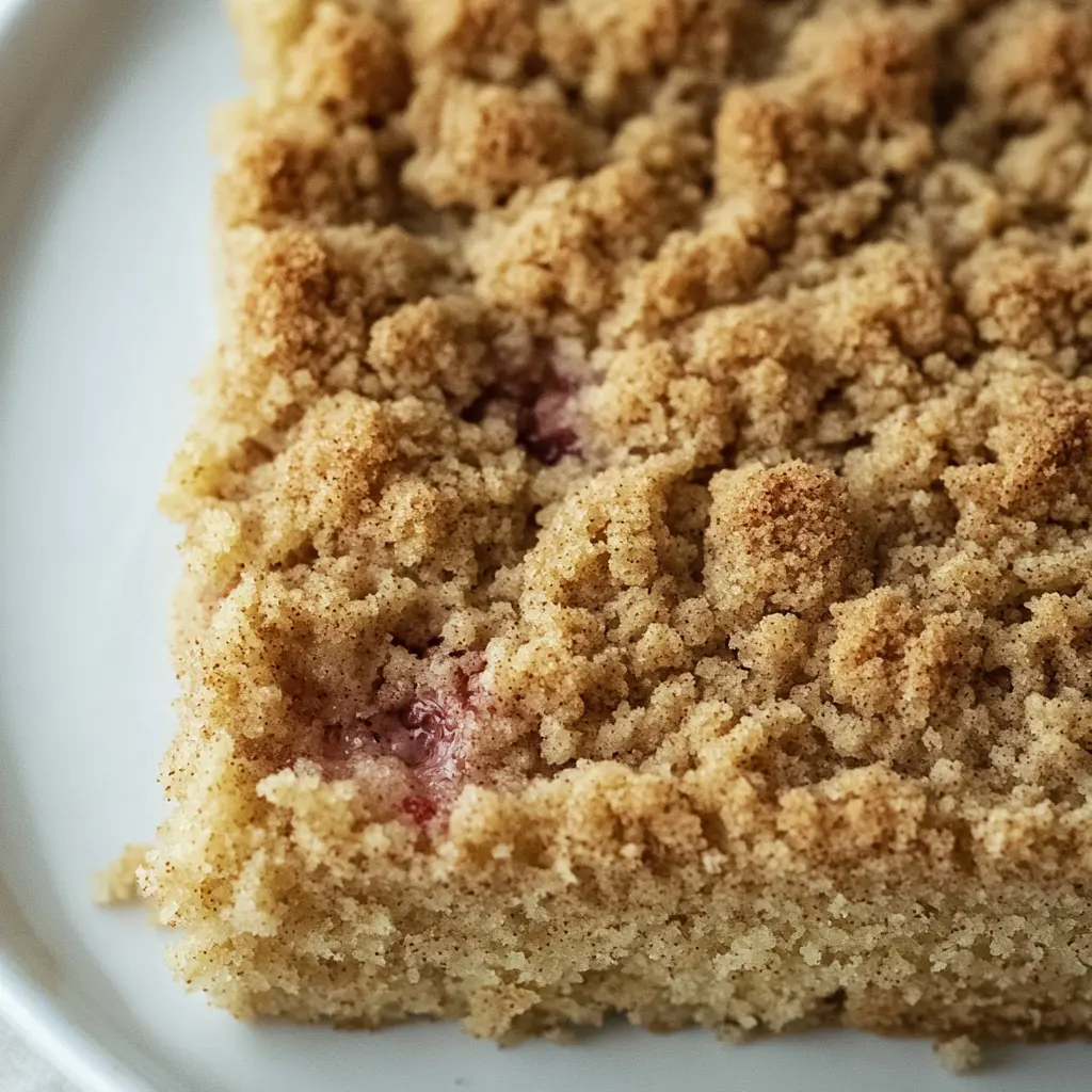 Old-Fashioned Rhubarb Crumb Cake recipe